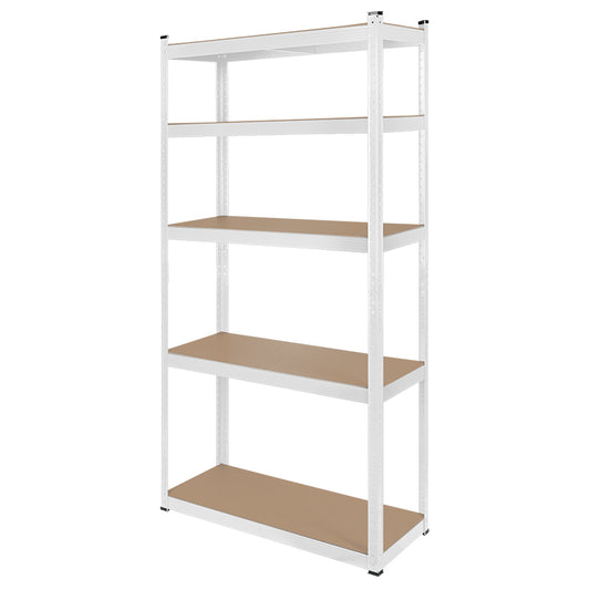 RAFT METALIC 5 POLITE 750KG MDF 180X90X40 ALB REBEL