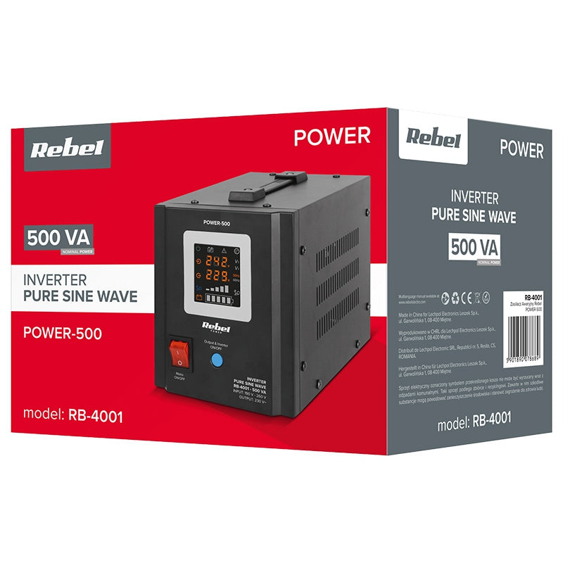 UPS CENTRALE TERMICE SINUS PUR 500VA 300W 12V REBEL