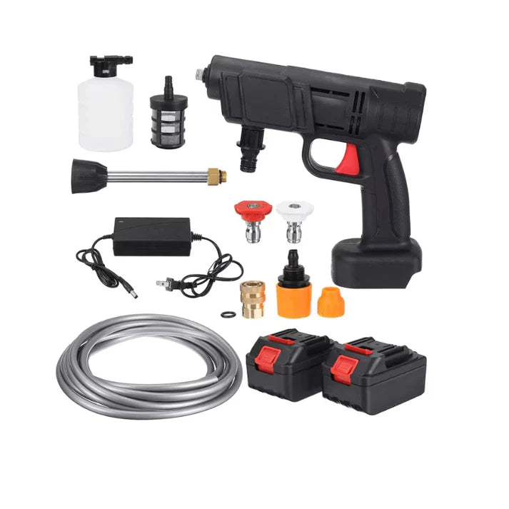 Aparat de spalat cu presiune, 25 bari, acumulator 24V, portabil, duze multifunctionale, rezervor solutie inclus