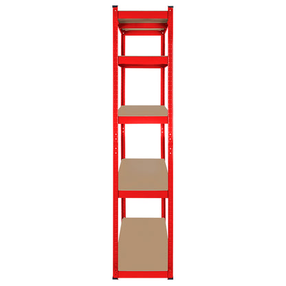 RAFT METALIC 5 POLITE 750KG MDF 180X90X40 ROSU REBEL