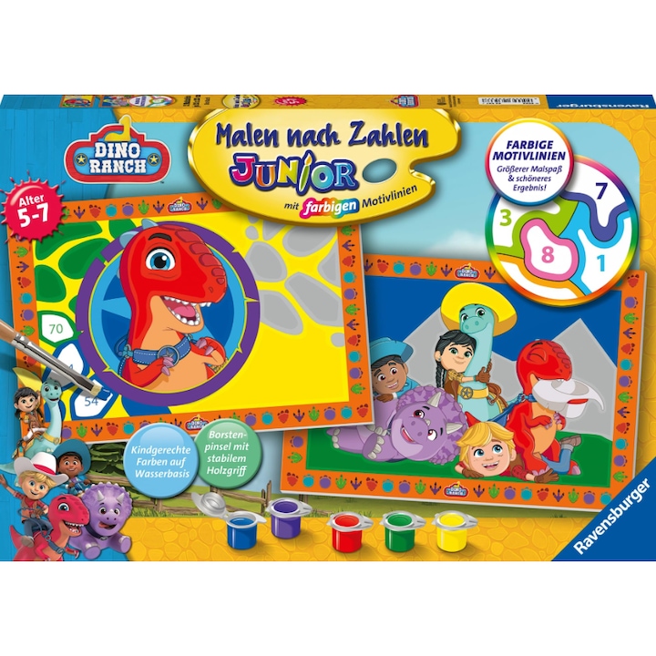 Pictura Pe Numere Motiv Dinozauri