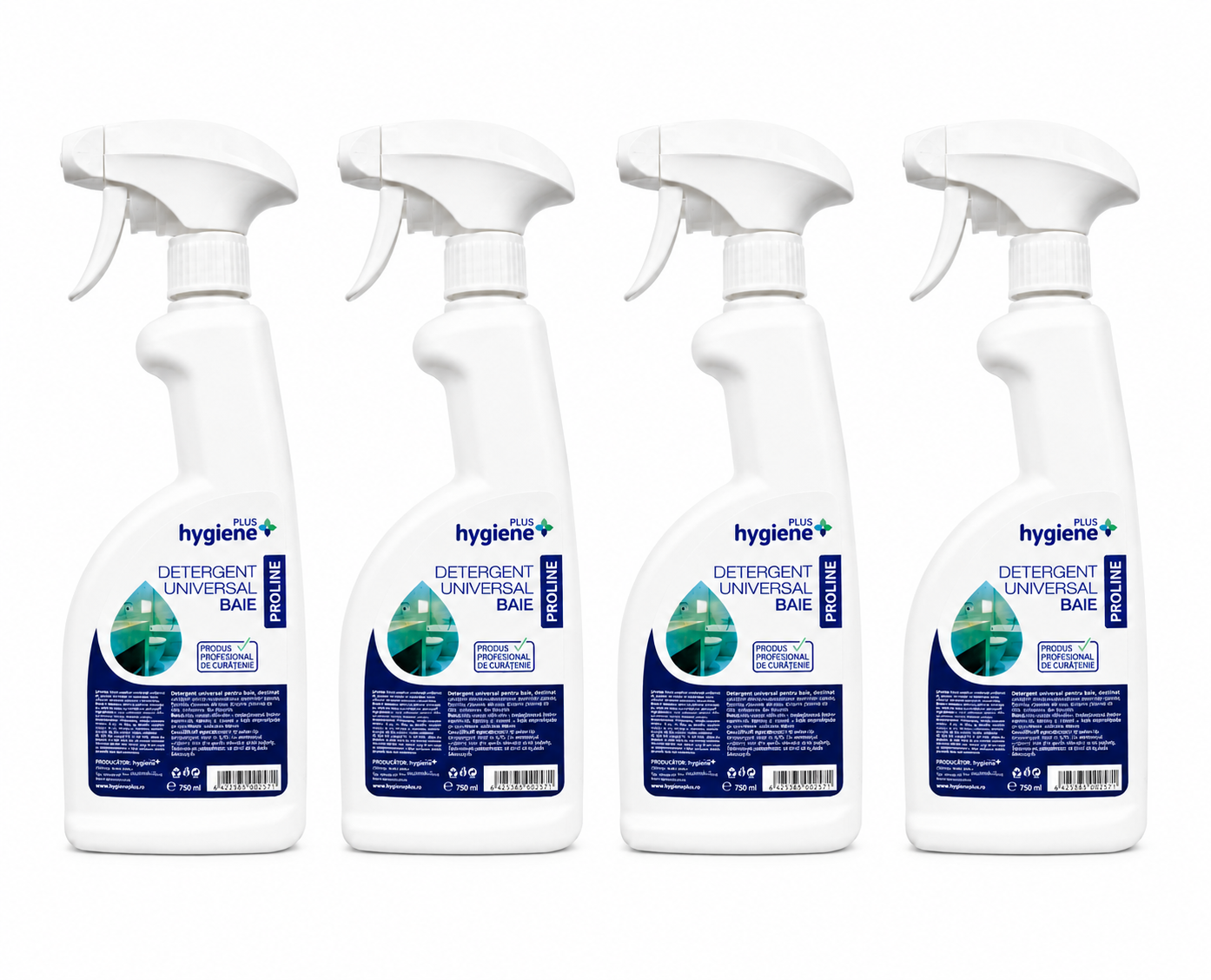 Pachet 4 buc x Detergent Universal Baie Hygiene Plus Proline 750ml